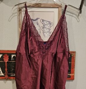 Apt. 9 Burgundy Lace Chemise